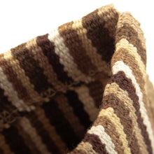 Load image into Gallery viewer, Striped Hand-Woven Cotton Coin Pouch with Snap Top Closure - Warm Winds | NOVICA