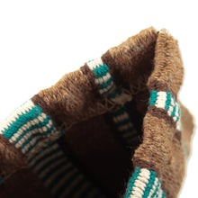 Load image into Gallery viewer, Striped Handwoven Cotton Coin Pouch with Snap Top Closure - Raining on The Desert | NOVICA