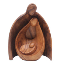 Load image into Gallery viewer, Hand-Carved Suar Wood Family Sculpture from Bali - Family Hug | NOVICA