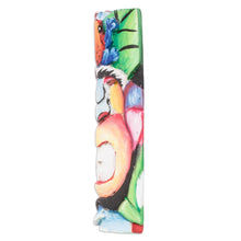 Load image into Gallery viewer, Handcrafted Balsa Wood Mask with Hand-Painted Motifs - Paradise Jungle | NOVICA