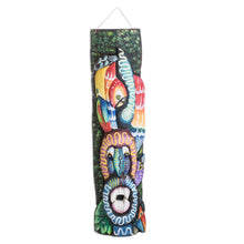 Load image into Gallery viewer, Balsa Wood Mask with Hand-Painted Animal and Floral Motifs - Jungle Diversity | NOVICA