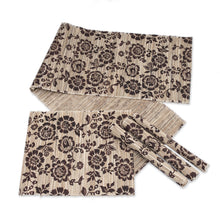 Load image into Gallery viewer, 5-Piece Set Table Runner & Placemats Made from Cotton Blend - Lovely Sunflowers | NOVICA