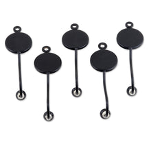 Load image into Gallery viewer, Set of 5 Ceramic Coat Hooks with Hand-Painted Floral Details - Night Blooming | NOVICA