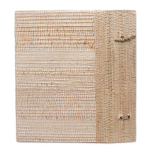 Load image into Gallery viewer, Hand-Crafted Eco-Friendly Natural Fiber Journal in Pink - Pink Leaf | NOVICA