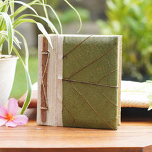 Load image into Gallery viewer, Hand-Crafted Eco-Friendly Natural Fiber Leaf-Themed Journal - Wisdom | NOVICA