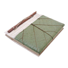 Load image into Gallery viewer, Hand-Crafted Eco-Friendly Natural Fiber Leaf-Themed Journal - Wisdom | NOVICA