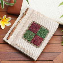 Load image into Gallery viewer, Eco-Friendly Handcrafted Natural Fiber Journal from Bali - Chromatic Nature | NOVICA