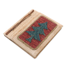 Load image into Gallery viewer, Eco-Friendly Handcrafted Tree-Themed Natural Fiber Journal - Forest Memories | NOVICA