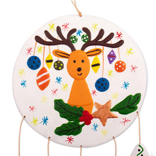 Load image into Gallery viewer, Christmas Reindeer Ceramic Wall Art Handcrafted in Peru - Dreamy Rudolph | NOVICA