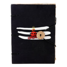 Load image into Gallery viewer, Handmade Paper Journal with Printed Hard Cover and 72 Pages - Mahadev's Memoirs | NOVICA