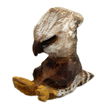 Load image into Gallery viewer, Hand-Carved Cedar Wood Sculpture of an Eagle from Peru - Courageous Meditator | NOVICA