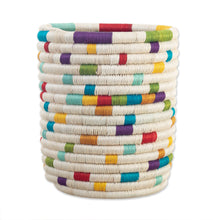 Load image into Gallery viewer, Handcrafted Natural Fiber Decorative Holder in Vibrant Hues - Rainbow Kitchen | NOVICA