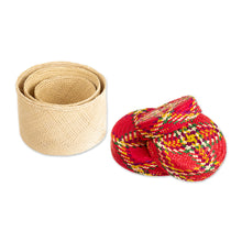 Load image into Gallery viewer, Handwoven Natural Fiber Colorful Baskets From Colombia - Nests of Nariño | NOVICA