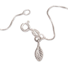 Load image into Gallery viewer, Painted Frog-Themed Sterling Silver Pendant Necklace - Tree Frog | NOVICA