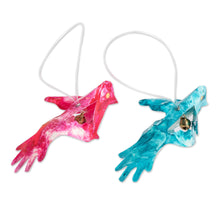 Load image into Gallery viewer, Set of 12 Eco-Friendly Colorful Handcrafted Bird Ornaments - Magic Chants | NOVICA