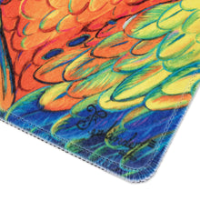 Load image into Gallery viewer, Printed Multicolor Rubber Mouse Pad with Macaw Image - Tropical Macaw | NOVICA
