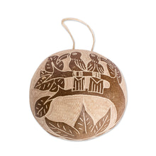 Load image into Gallery viewer, Costa Rican Hand-Carved Dried Calabash Gourd Toucan Wall Art - Toucan Charm | NOVICA