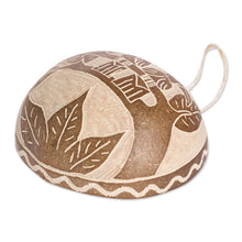 Load image into Gallery viewer, Costa Rican Hand-Carved Dried Calabash Gourd Toucan Wall Art - Toucan Charm | NOVICA