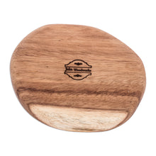 Load image into Gallery viewer, Handcrafted Oval-Shaped Conacaste Wood Snack Plate - Fine Delights | NOVICA