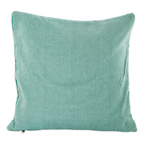 Load image into Gallery viewer, Mint and Lime Cotton Cushion Cover Handwoven in Guatemala - Stylish Mint | NOVICA