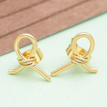 Load image into Gallery viewer, Modern 18k Gold-Plated Brass Button Earrings from Bali - Future Ribbons | NOVICA