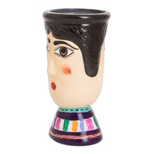 Load image into Gallery viewer, Hand-Painted Vibrant Ceramic Flower Pot from Guatemala - San Bartolo's Giant | NOVICA
