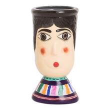 Load image into Gallery viewer, Hand-Painted Vibrant Ceramic Flower Pot from Guatemala - San Bartolo's Giant | NOVICA