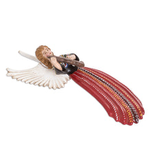 Load image into Gallery viewer, Guatemalan Folk Art Hand-Painted Ceramic Angel Wall Accent - Joyabaj | NOVICA