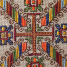 Load image into Gallery viewer, Wood Jewelry Box with Cotton Embroidered Motif on the Lid - Spectacular Colors | NOVICA