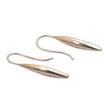 Load image into Gallery viewer, Polished Tulip-Inspired Sterling Silver Drop Earrings - Tulip Ideas | NOVICA