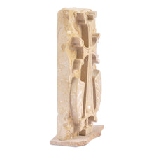 Load image into Gallery viewer, Armenian Hand-Carved Felsite Stone Sculpture of Cross - Great Khachqar | NOVICA