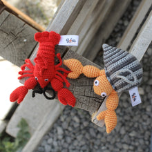 Load image into Gallery viewer, Set of 2 Sea Life-Themed Acrylic Ornaments Crocheted by Hand - Holidays from the Shore | NOVICA