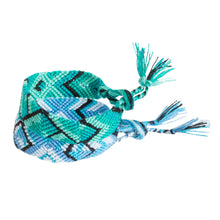 Load image into Gallery viewer, 2 Multicolored Macrame Friendship Bracelets from Guatemala - Marine Rapture | NOVICA
