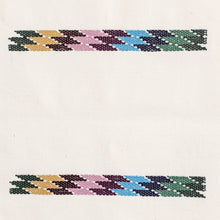 Load image into Gallery viewer, Woven Colorful Cotton Table Runner in an Alabaster Base Hue - Alabaster Rainbow | NOVICA