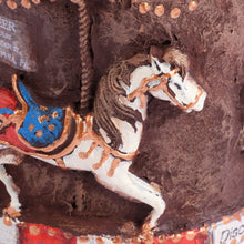 Load image into Gallery viewer, Hand-Painted Papier Mache Carousel Ornament from Armenia - Sweet Carousel | NOVICA
