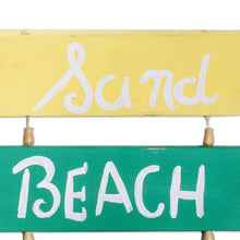 Load image into Gallery viewer, Hand-Painted Wood Wall Art with Inspirational Message - Beach Love | NOVICA