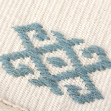Load image into Gallery viewer, 2 Handwoven Ivory Cotton Coasters with Wool Hand Embroidery - Traditions in Ivory | NOVICA
