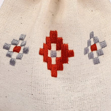 Load image into Gallery viewer, Embroidered cotton gift pouch from Armenia - Indigo and Spice | NOVICA