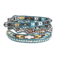 Load image into Gallery viewer, Handcrafted Beaded Positive Energy Long Wrap Bracelet - Path of Guidance | NOVICA