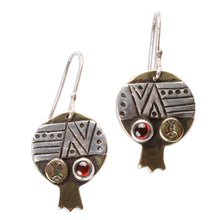 Load image into Gallery viewer, Nur Amulet Brass and Sterling Silver Dangle Earrings - Nur Amulet | NOVICA