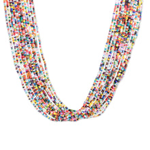 Load image into Gallery viewer, Handcrafted Multicolor Glass Beaded Long Strand Necklace - Color Show | NOVICA