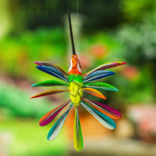 Load image into Gallery viewer, Hand-Painted Orange Copal Wood Alebrije Bird Ornament - Eden Plumage | NOVICA