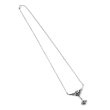 Load image into Gallery viewer, Antiqued Finish Classic Sterling Silver Pendant Necklace - Eden Blessings | NOVICA
