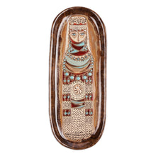 Load image into Gallery viewer, Glazed Ceramic Plaque of Armenian Goddess of Fertility - Goddess of Fertility | NOVICA
