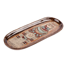 Load image into Gallery viewer, Glazed Ceramic Plaque of Armenian Goddess of Fertility - Goddess of Fertility | NOVICA