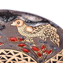Load image into Gallery viewer, Glazed Ceramic Plaque with Armenian Pomegranate Motif - Pomegranate Splendor | NOVICA