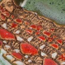 Load image into Gallery viewer, Pair of Glazed Green and Red Ceramic Pomegranate Catchalls - Omens from the Forest | NOVICA