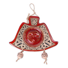Load image into Gallery viewer, Handcrafted Traditional Red Ceramic Daghdghan Ornament - Red Daghdghan | NOVICA