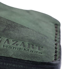 Load image into Gallery viewer, 100% Green Leather Card Holder Handcrafted in Armenia - The Green Wealth | NOVICA