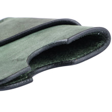 Load image into Gallery viewer, 100% Green Leather Card Holder Handcrafted in Armenia - The Green Wealth | NOVICA